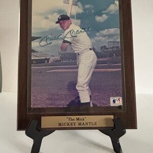 New York Yankees Mickey Mantle “The Mick” Mounted and Autographed 8x10 Photo